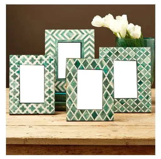 Decorative Picture Frames with Geometric Patterns